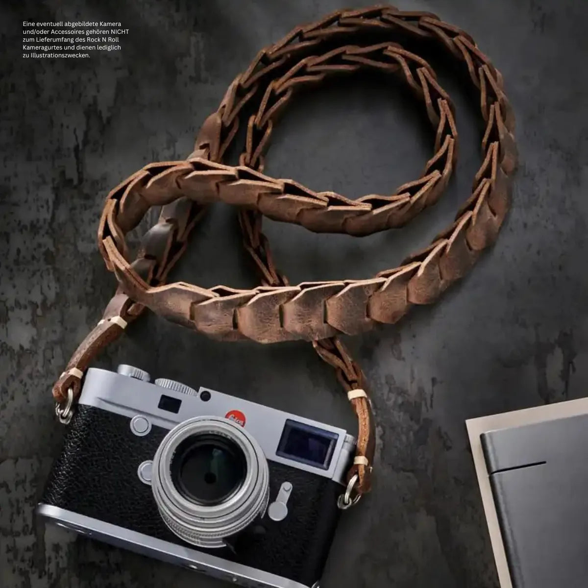 Rock n Roll Camera Straps And Bags Kameragurte | Design Kameragurt aus Leder in Braun | Rock n Roll Camera Straps And Bags | Gr.l