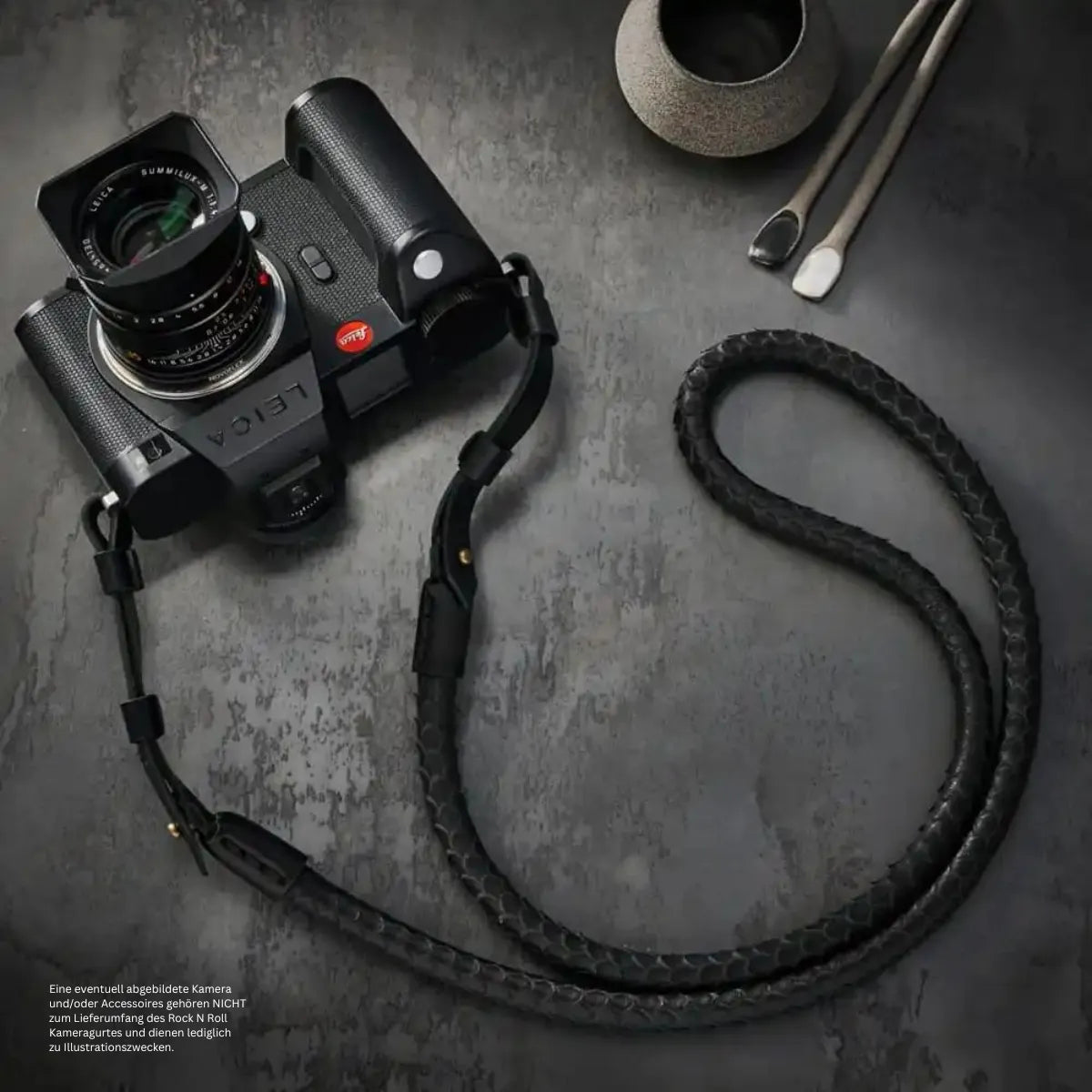 Rock n Roll Camera Straps And Bags Kameragurte | Design Kameragurt für Leica Sl2 Sl s aus Nappaleder | Rock n Roll Straps | 100cm