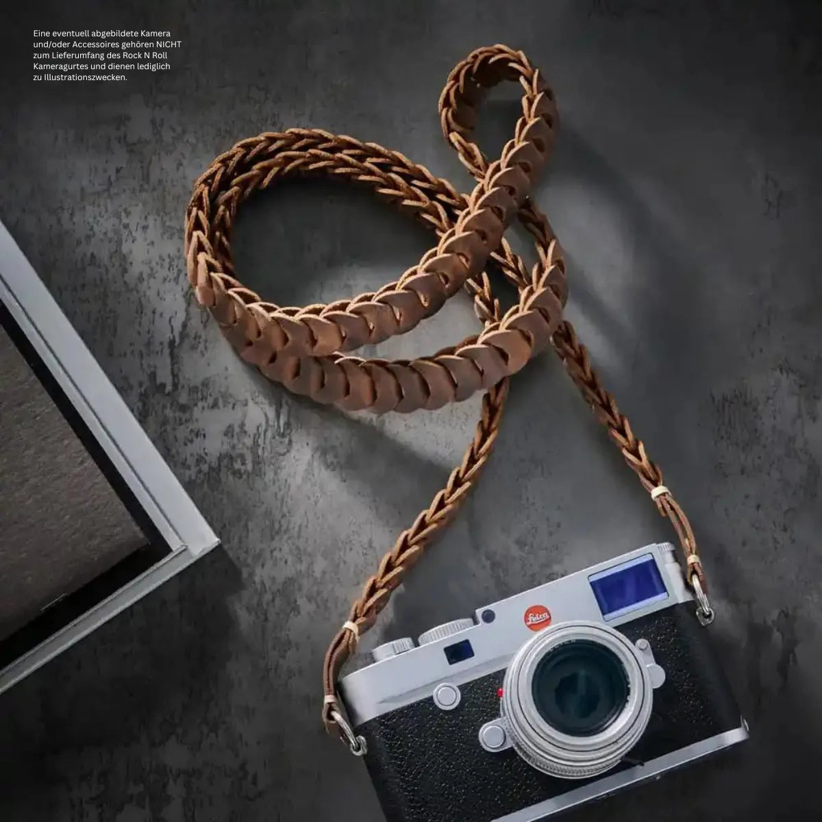 Rock n Roll Camera Straps And Bags Kameragurte | Kamera Schultergurt aus Leder | Rock n Roll Straps | Slim Version | Braun |gr.s