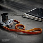 Rock n Roll Camera Straps And Bags Kameragurte | Kameragurt aus Leder in Schoko Braun im Retro Look | Rock n Roll | 100cm