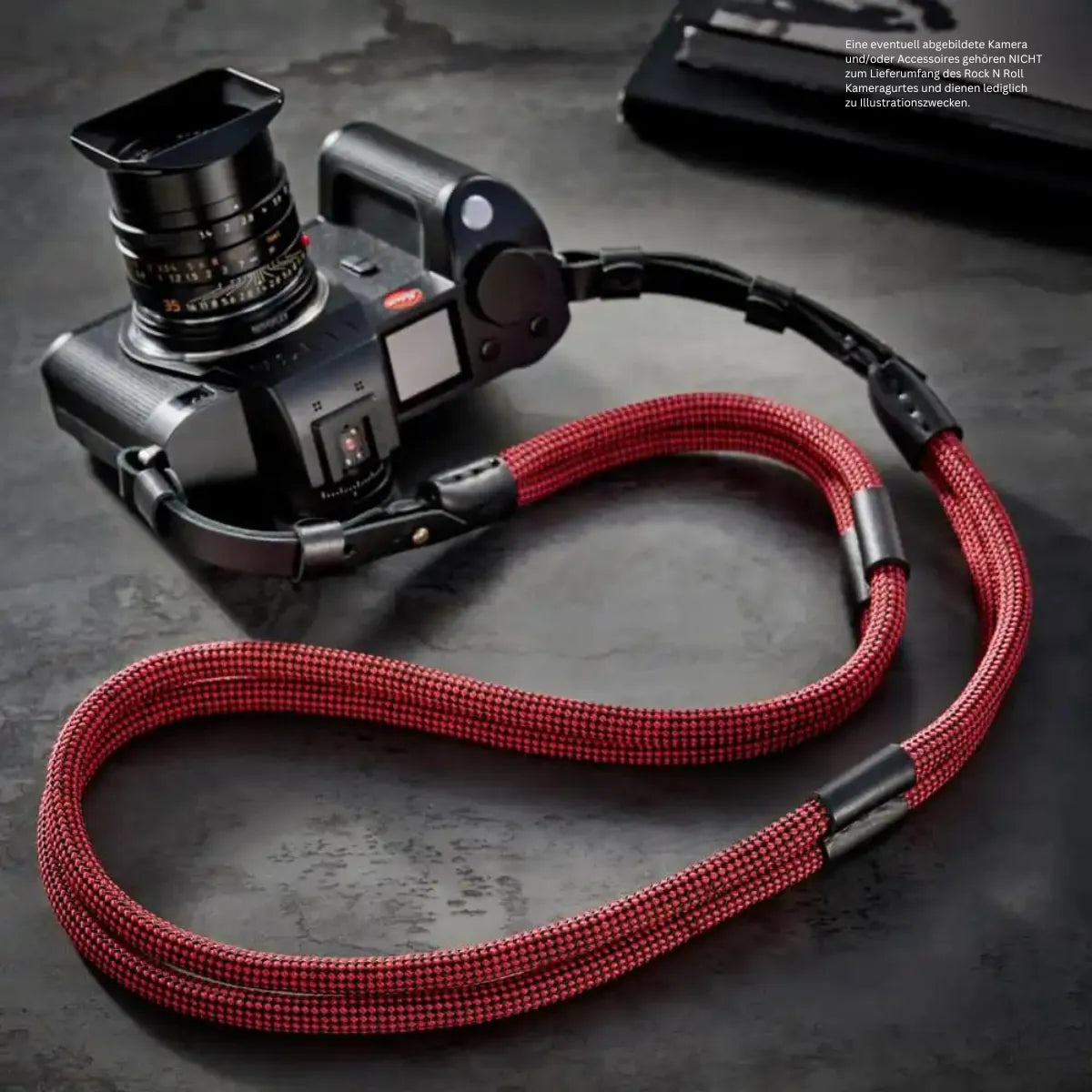 Rock n Roll Camera Straps And Bags Kameragurte | Kameragurt aus Poly Seide Seil und Leder für Leica Sl2 Sl und s | Rock n Roll Straps