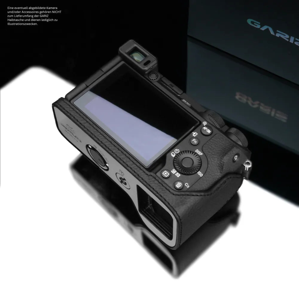 Gariz Design Half Case Bereitschaftstasche | Kameratasche Für Sony A6700 Aus Leder In Schwarz Von Gariz Design