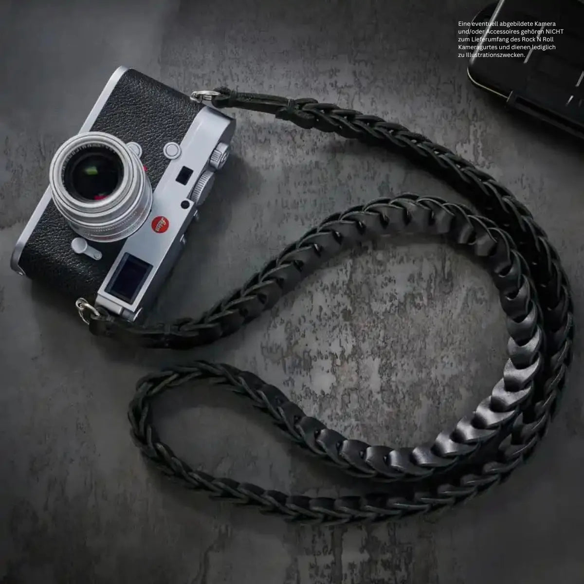 Rock n Roll Camera Straps And Bags Kameragurte | Kamergurt aus Leder in Schwarz von Rock n Roll Camera Straps And Bags | Gr.l